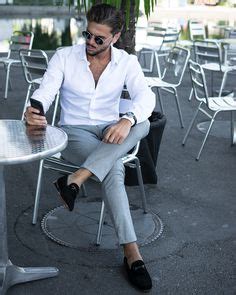 Best White Shirt Grey Trousers Ideas Mens Fashion Casual Mens