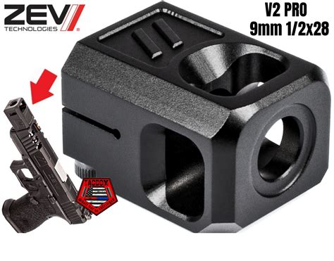 Zev Technologies Pro Compensator V For Mm Glocks Threads Usa