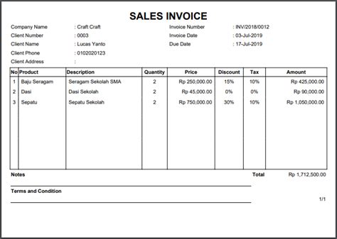 4 Contoh Invoice Yang Bisa Diterapkan Dalam Bisnismu