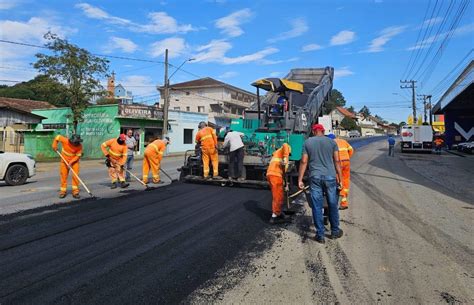 Obras do DNIT deixam BR 280 em Pare e Siga em Rio Negrinho Portal São