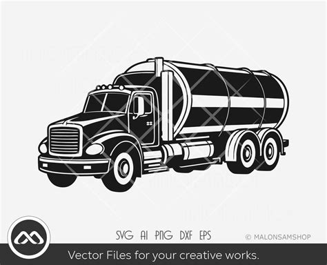 Tanker Svg File Tank Truck Svg Tank Truck Clipart Big Truck Svg Png