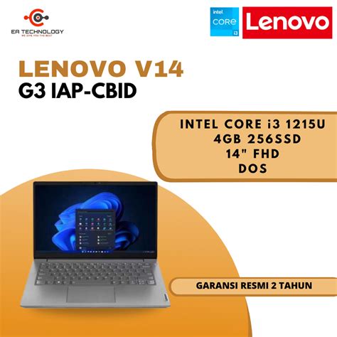 Jual Lenovo V14 G3 IAP CBID Core I3 1215U 4GB DDR4 256GB SSD 14 FHD TN