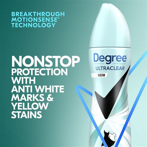 Degree Ultraclear Black White Antiperspirant Deodorant Dry Spray Pure