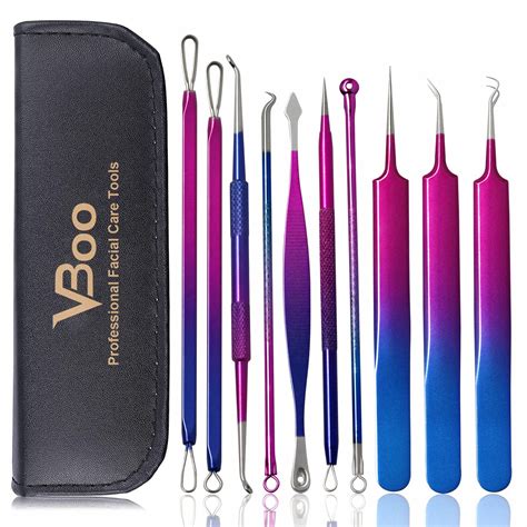 Pimple Popper Tool Kit - VBoo Extraction Tools for Blackhead ...