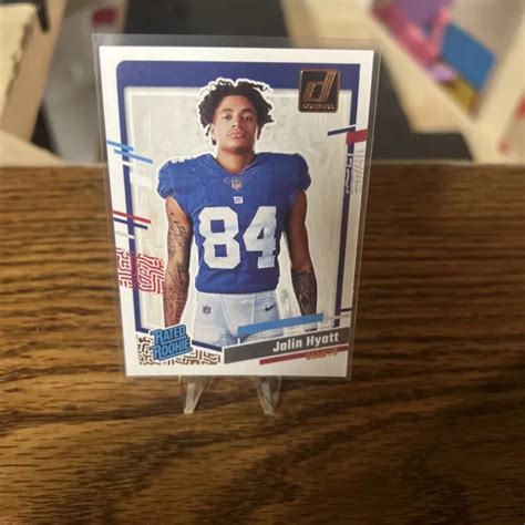 2023 PANINI DONRUSS Jalin Hyatt toile recrue classée RC 23 NY