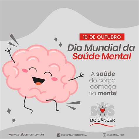 Dia Mundial Da Saúde Mental Sos Do Câncer