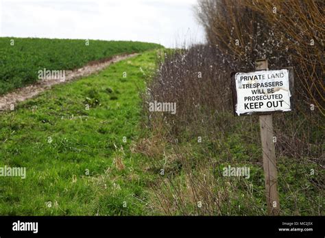 Private Land Trespassers Will Be Prosecuted Keep Out Sign Signage