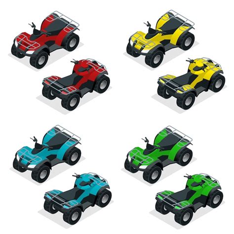 Premium Vector Quad Bike Atv Isometric Vector Illustration Atv