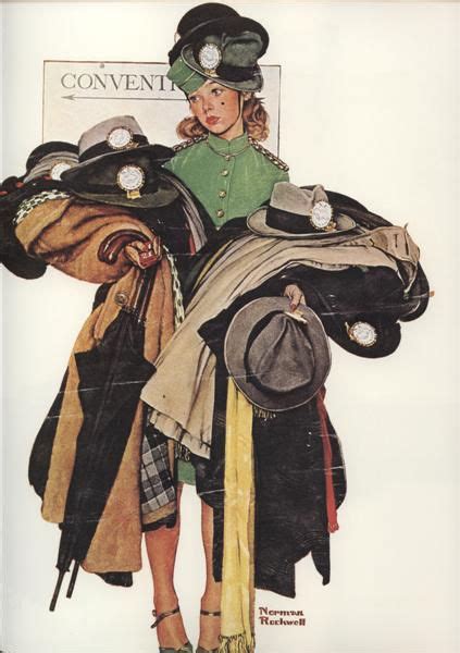 Hatcheck Girl Artwork By Norman Rockwell