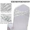 Amazon Jfdydm Pack Double Sided Sequins Silver Chair Sashes