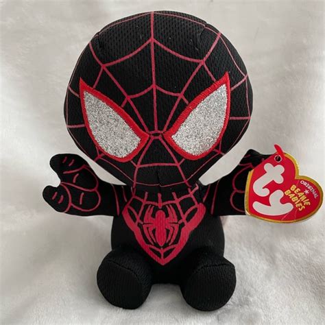 Toys Ty Beanie Baby 6 Marvel Miles Morales Spiderman Spider Verse