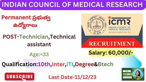 ICMR NICPR Recruitment 2023 National Institute Of Cancer Presentation