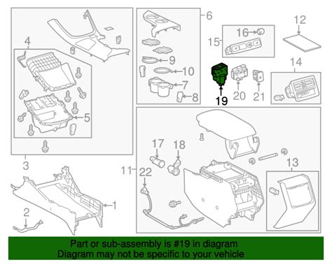 84752 07020 Seat Heat Switch 2013 2018 Toyota Avalon Oem Genuine