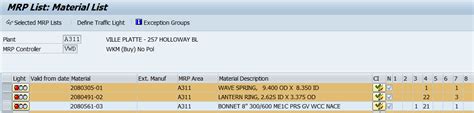 manage material requirements planning exception messages  sap