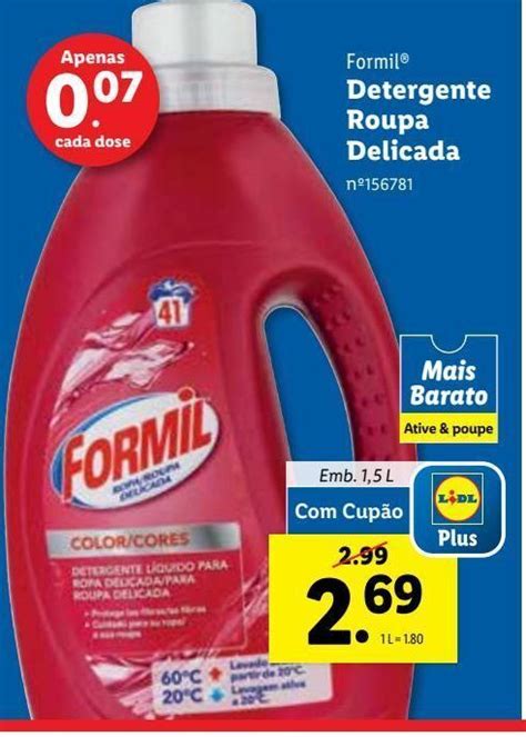 Promoção Detergente líquido formil em Lidl