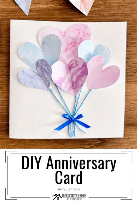 Diy Anniversary Card Ideas For The Home