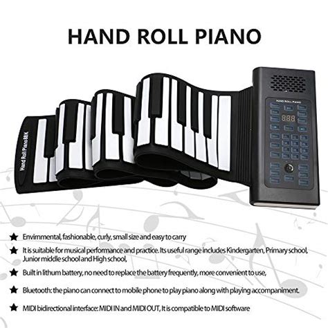 EOSAGA 88 Keys Roll Up Piano Keyboard Portable Electric Hand Roll With