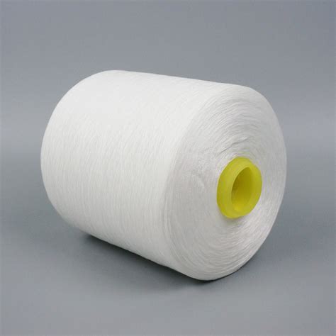 Raw White Yarn Tfo Spun Polyester Sewing Thread China