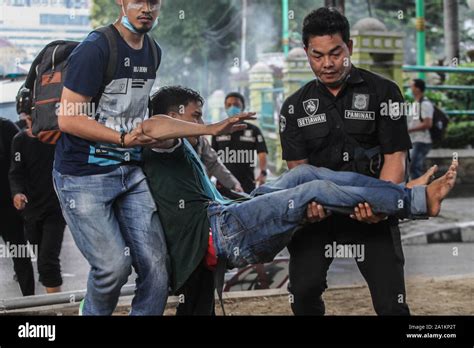 Medan North Sumatra Indonesia 27th Sep 2019 Indonesian Police