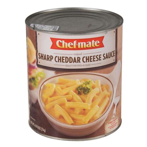 Chef Mate Sharp Cheddar Cheese Sauce 10 10 Can Sz Can 6 Case