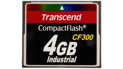 Ts4gcf300 Transcend Cf300 Compactflash Industrial 4 Gb Slc Compact Flash Card Rs