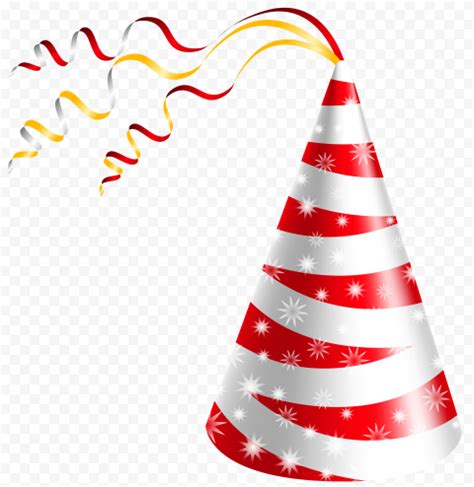 Red White Christmas Party Birthday Hat Png Citypng