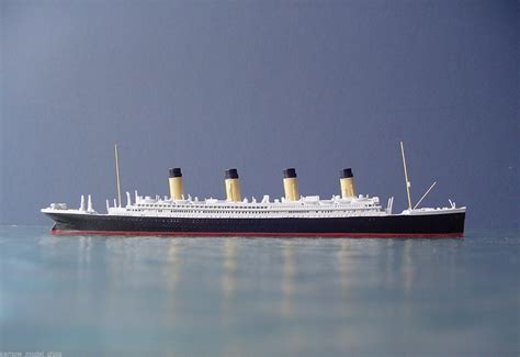 White Star Liner Titanic Cm Waterline Ship Model