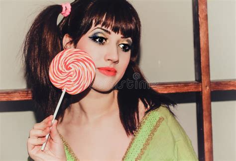 Girl With Sweets Stock Image Image Of Single Food Care 53345565