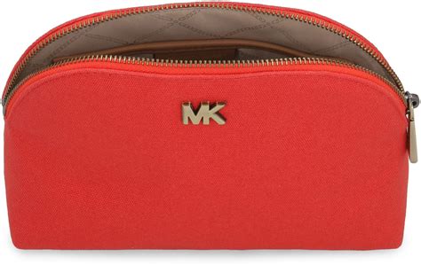 Michael Kors Michael Kors Canvas Beauty Case Red 10869983 Italist