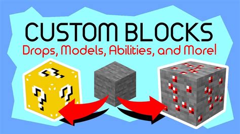 Easily Create Custom Blocks Minecraft Data Pack Tutorial Youtube