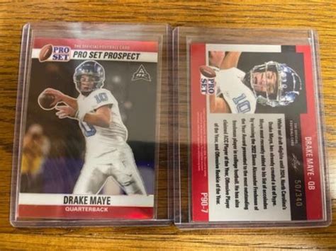 Leaf Pro Set Metal Refractor P Drake Maye Unc Xrc Rc Sp