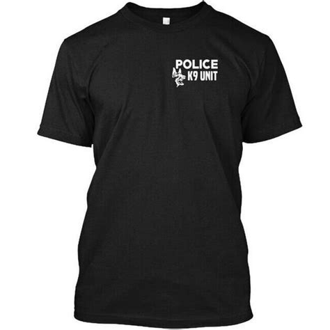 K 9 Police Officer Leo Off Duty Cops Law Enforcement T Shirt Made In Usa S 5xl