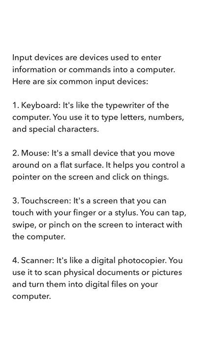 Input Devices Types Of Input Devices It Application In Business Bba