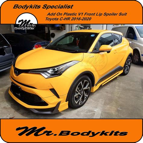 Trd V1 Style C Hr Front Bumper Lip Spoiler Bodykits Toyota C Hrchr20