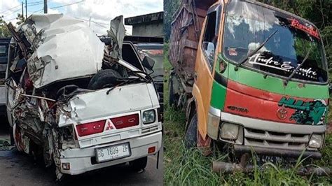 Kecelakaan Maut Di Lubuk Batang Oku Minibus L300 Vs Dump Truk 3 Tewas