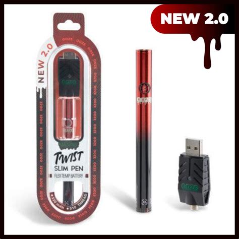 Ooze Slim Twist 2 0 Cartridge Battery EDankest