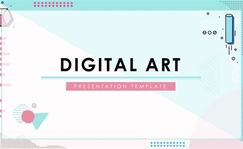 Digital Art Powerpoint Template · 3D Graphics, Abstract, Google Slides ...