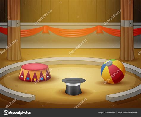 Cartoon Circus Arena Indoor Area Stock Illustration By ©dualoro 249488116