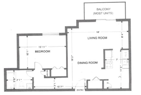 Floor Plans of Valley Plaza Apartments in Cleveland, OH