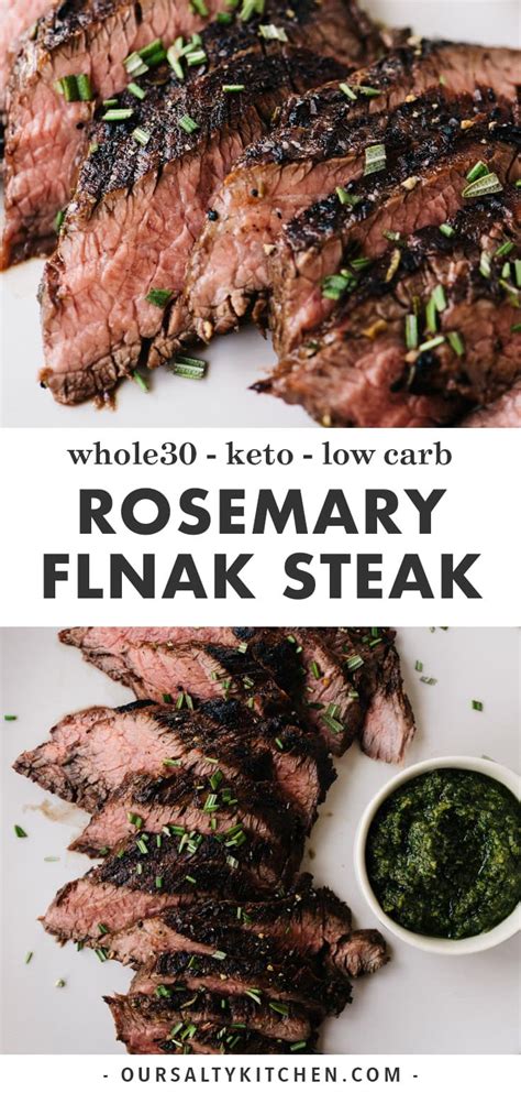 Grilled Rosemary Flank Steak - Our Salty Kitchen