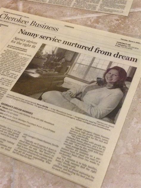 Georgia's Dream Nannies In The Press
