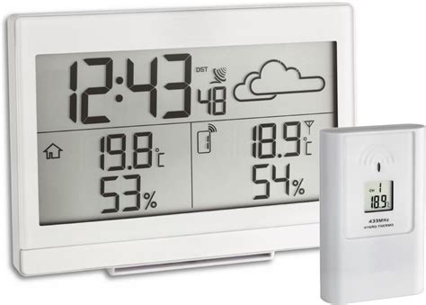 TFA Dostmann Casa Radiowa Stacja Pogodowa Prognoza Pogody Temperatura