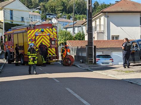 Vosges Remiremont Fuite De Gaz Rue Du Rhumont Un P Rim Tre De