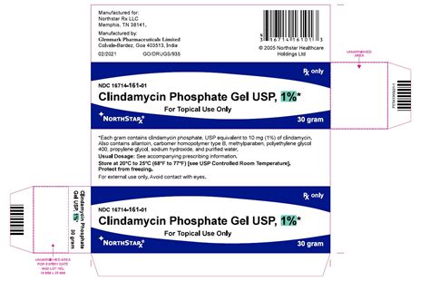 Rx Item Clindamycin Phosphate Gel 1 30gm By Northstar Usa Gen Cleocin