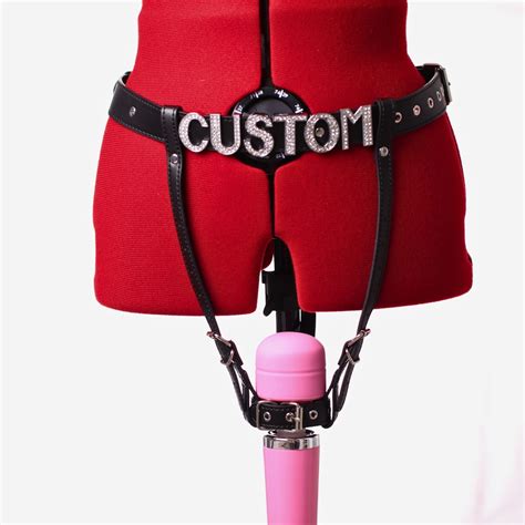 Custom Forced Orgasm Harness Personalized Massage Stick Holder Female