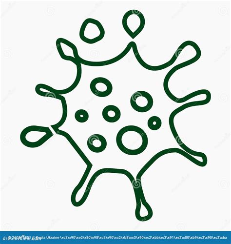 Coronavirus Icon Sars Cov Infection Stock Vector Illustration Of