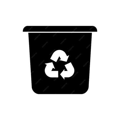 Premium Vector Recycling Bin Icon Simple Vector Illustration