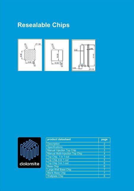 Datasheet Dolomite Microfluidics