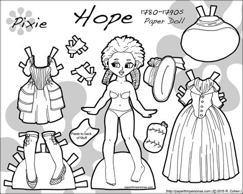 Hope A Late 18th Century Paper Doll Set In 2021 Paper Dolls Paper