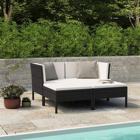 Festnight Balkon Lounge Sofa Outdoor Gartensofa Sitzer Balkonm Bel